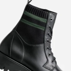 Boots à lacet TEXTO noir éco conçu cuir