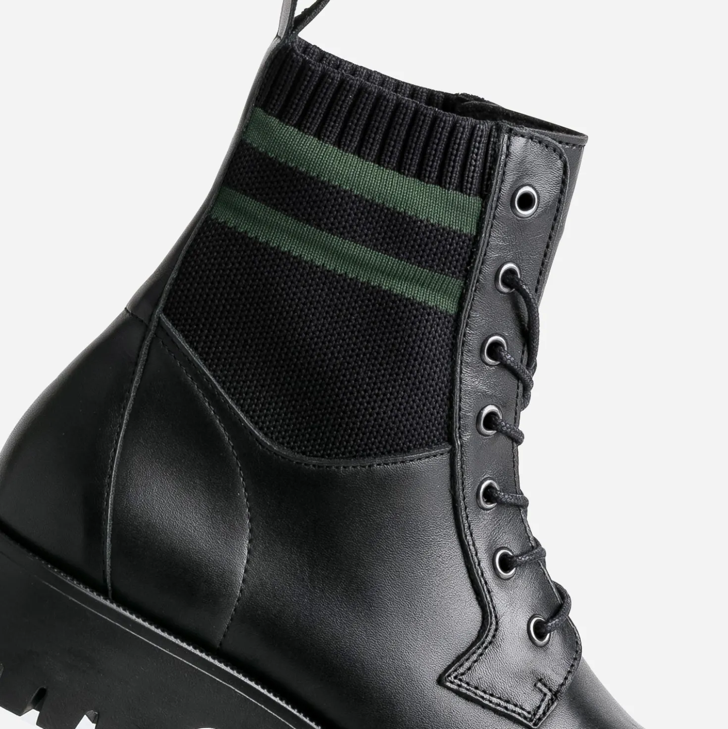 Boots à lacet TEXTO noir éco conçu cuir