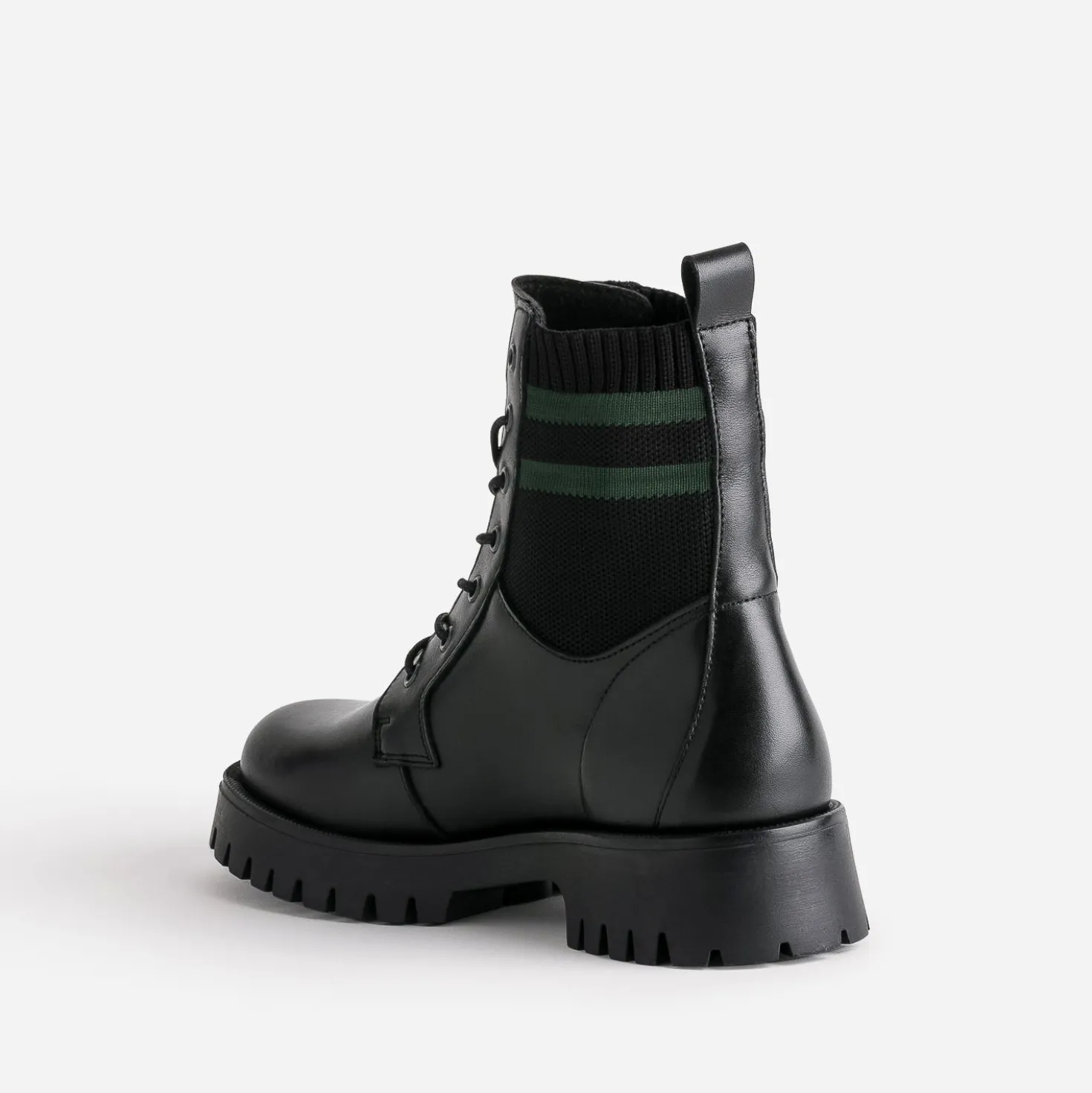 Boots à lacet TEXTO noir éco conçu cuir