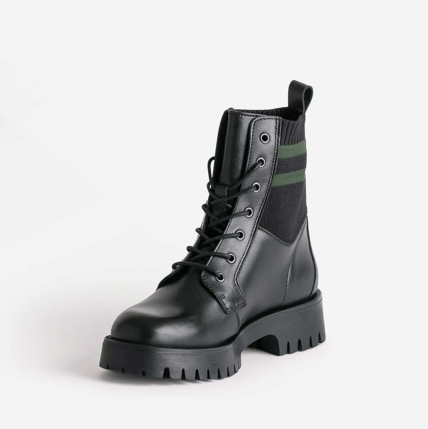 Boots à lacet TEXTO noir éco conçu cuir