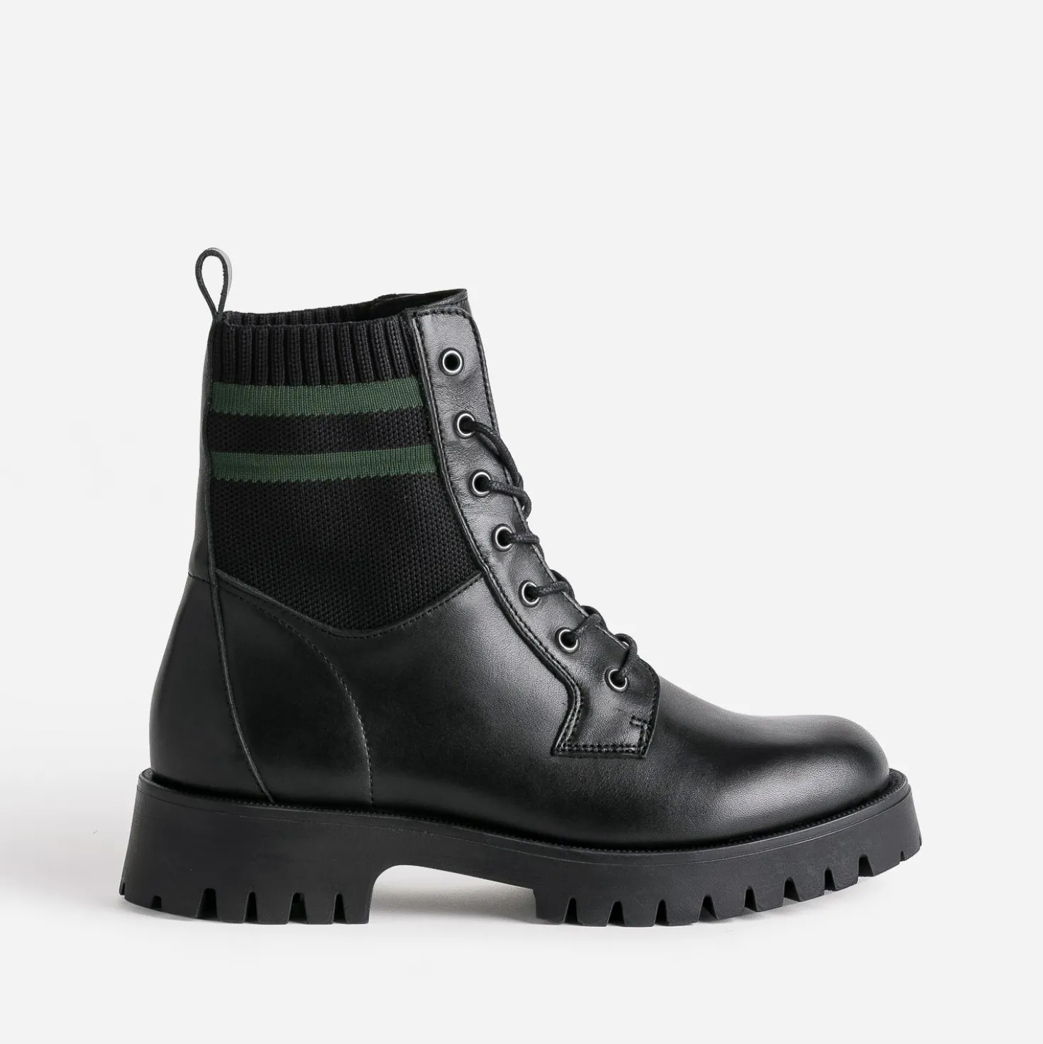 Boots à lacet TEXTO noir éco conçu cuir