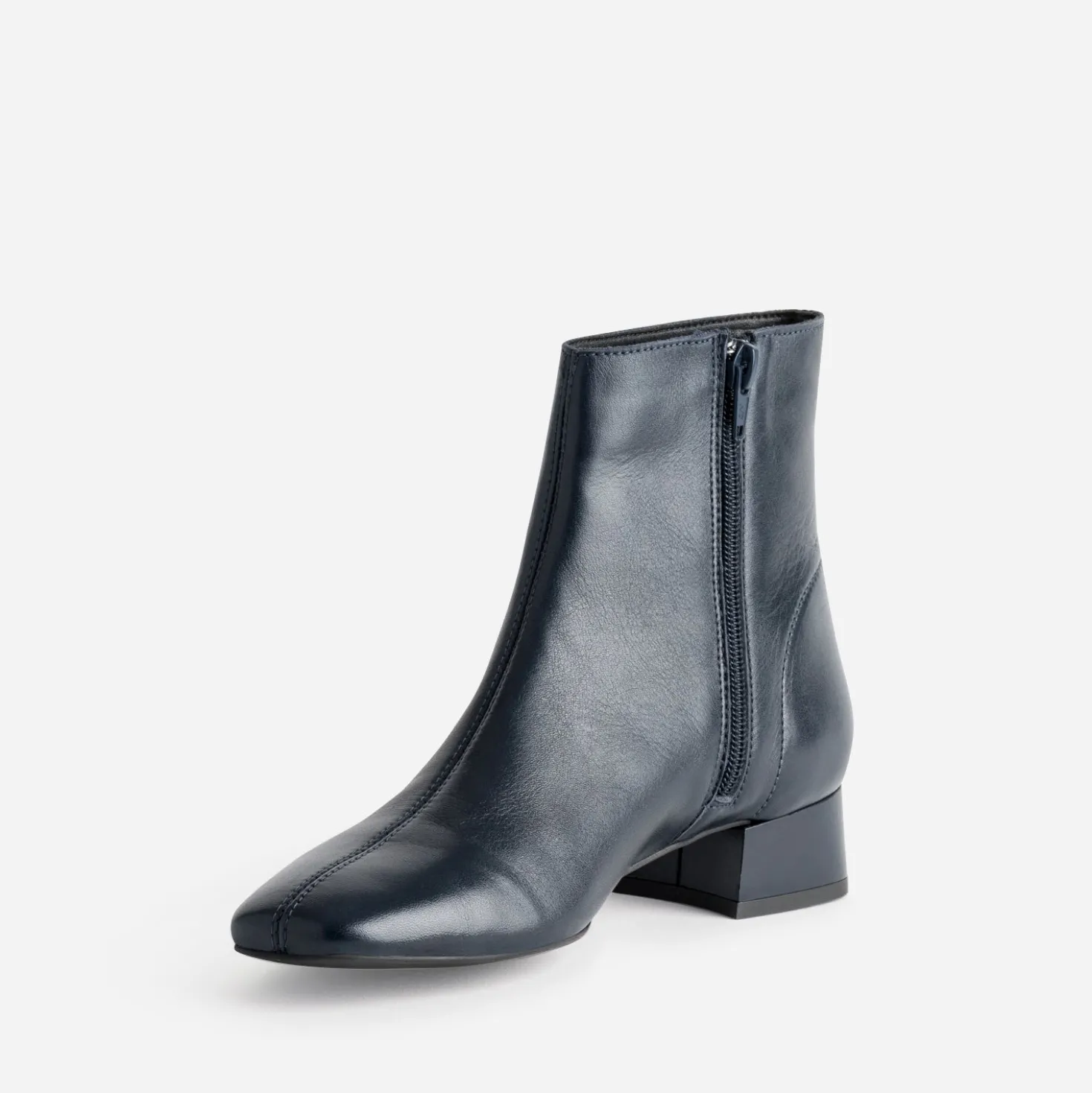 Boots marine cuir