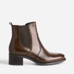 Boots marron cuir