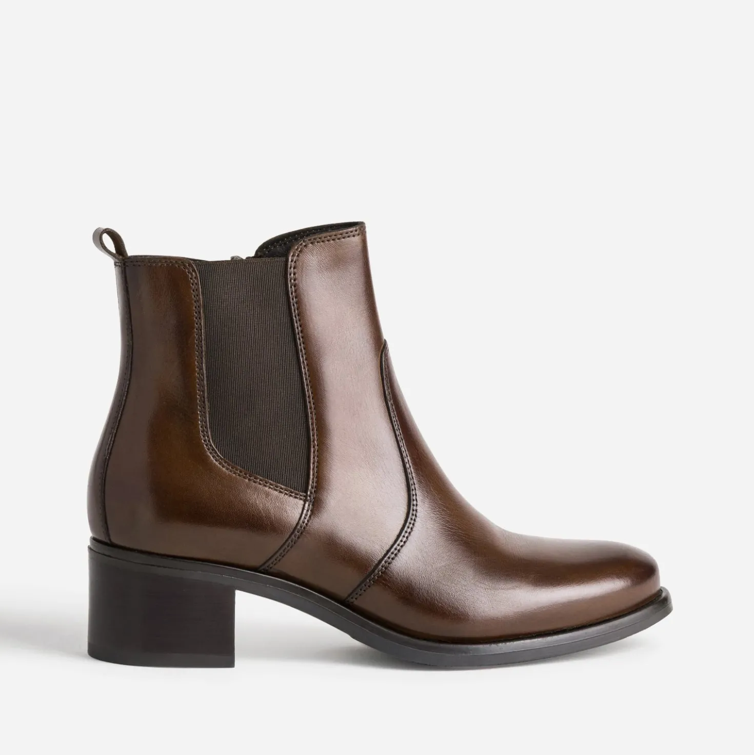 Boots marron cuir