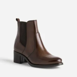 Boots marron cuir
