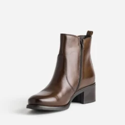 Boots marron cuir
