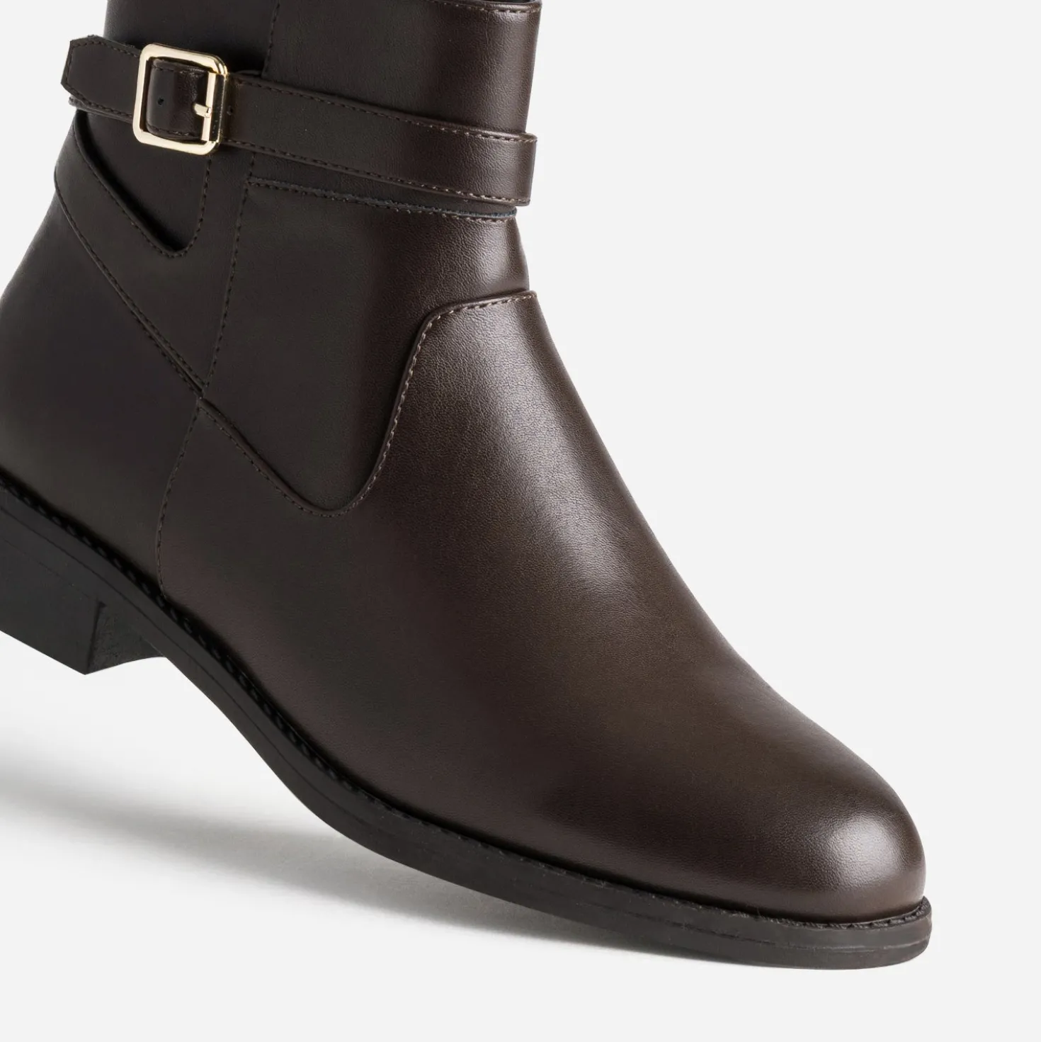 Boots marron esprit jodhpur