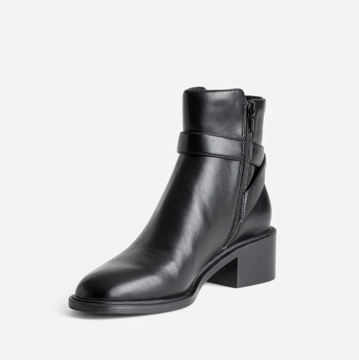Boots noir avec bride