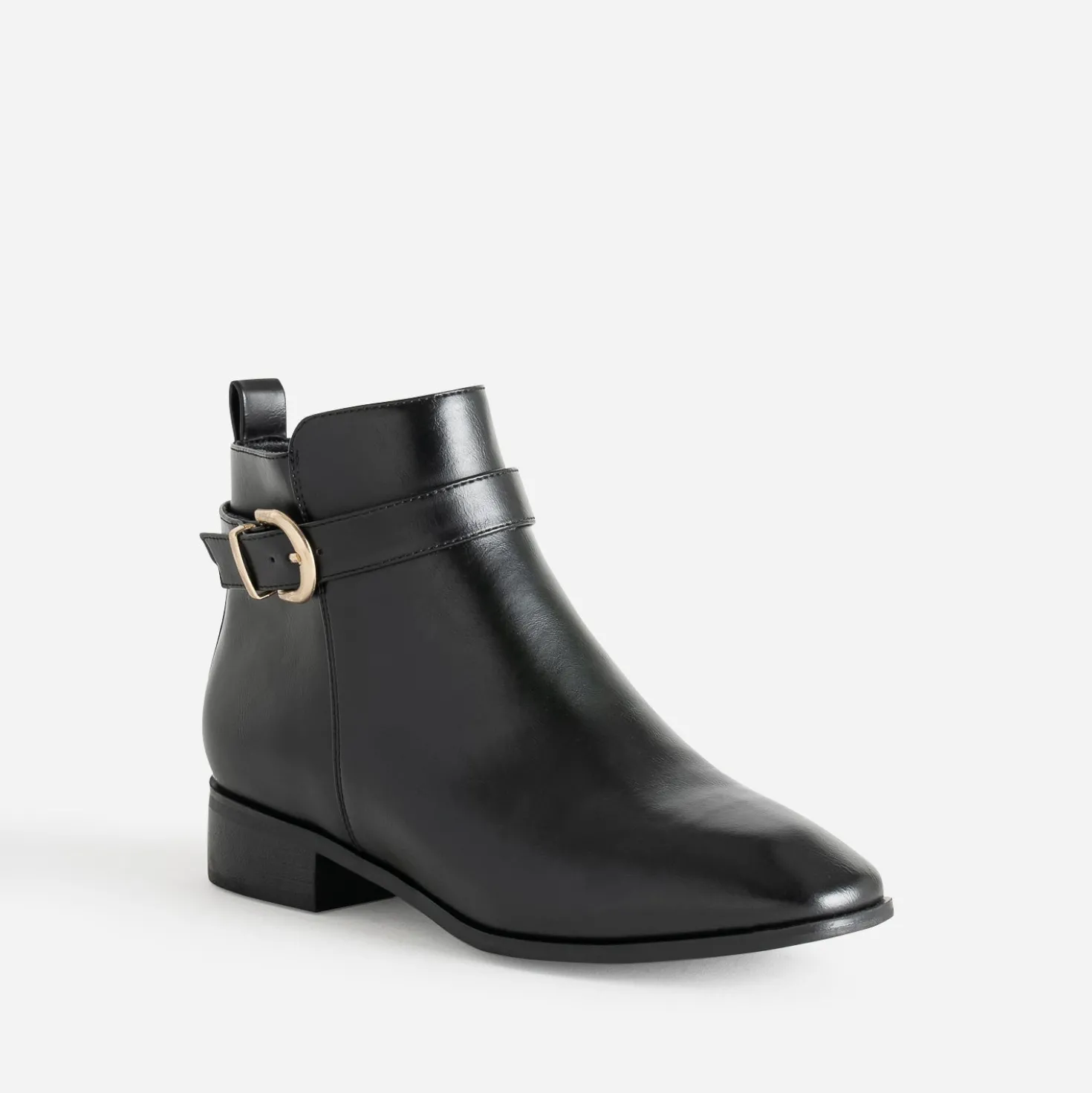 Boots noir avec bride cheville