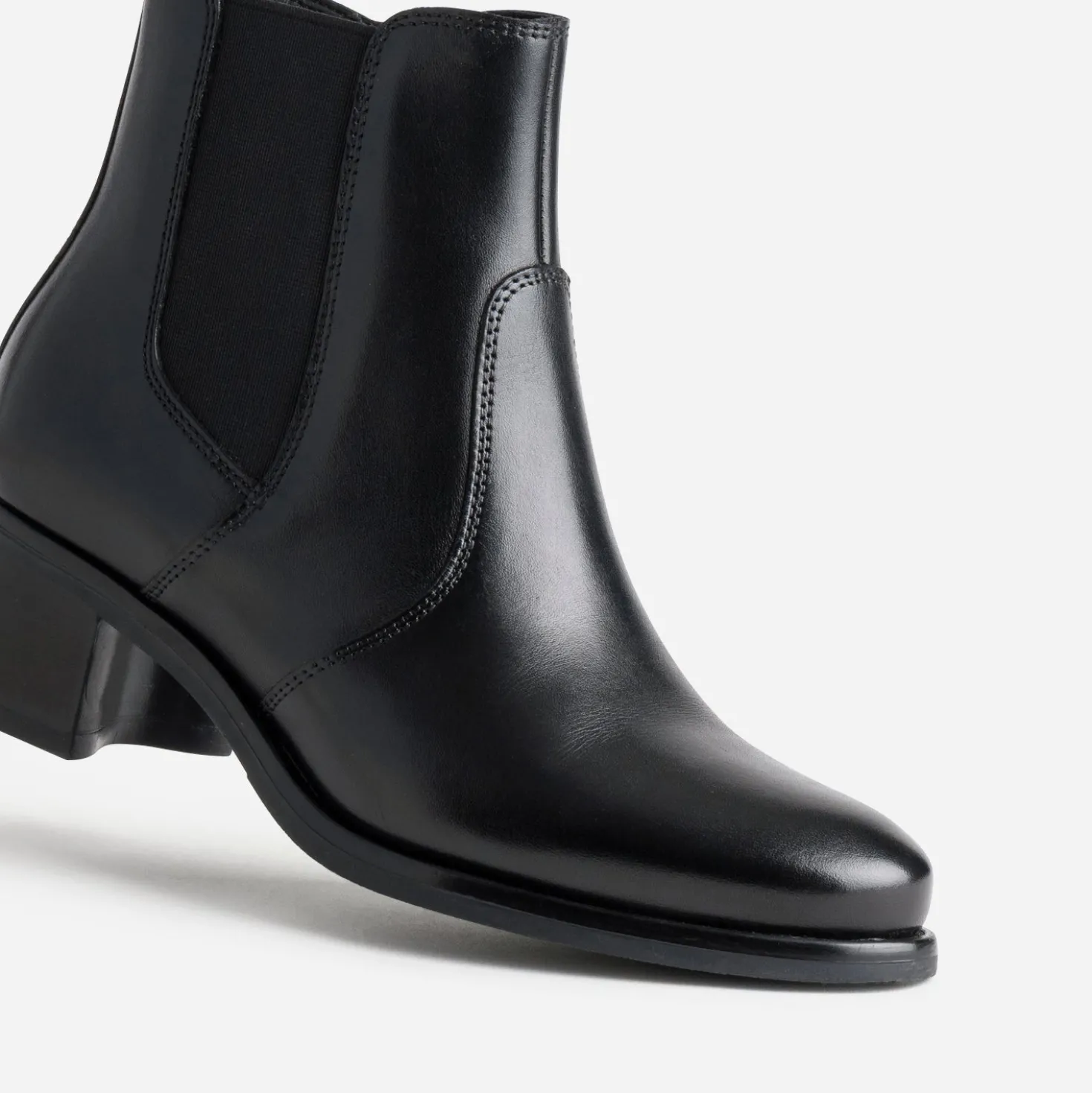 Boots noir cuir