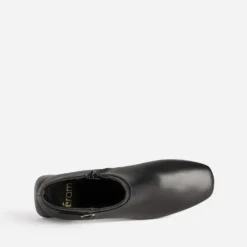 Boots noir cuir fine bride