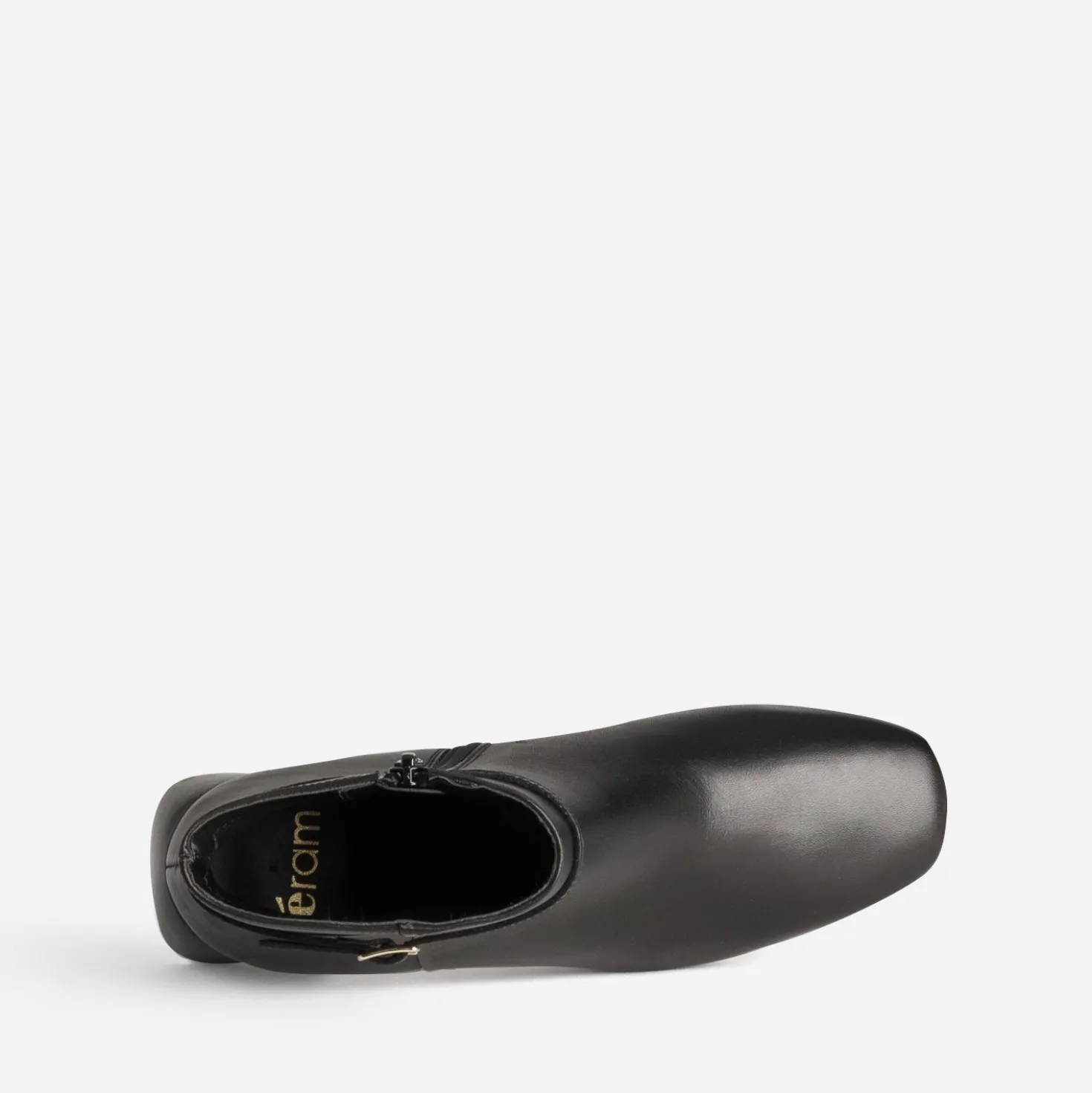 Boots noir cuir fine bride