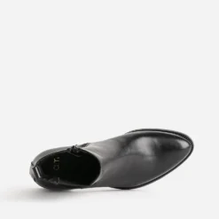 Boots noir en cuir