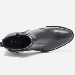 Boots noir en cuir éco-conçu