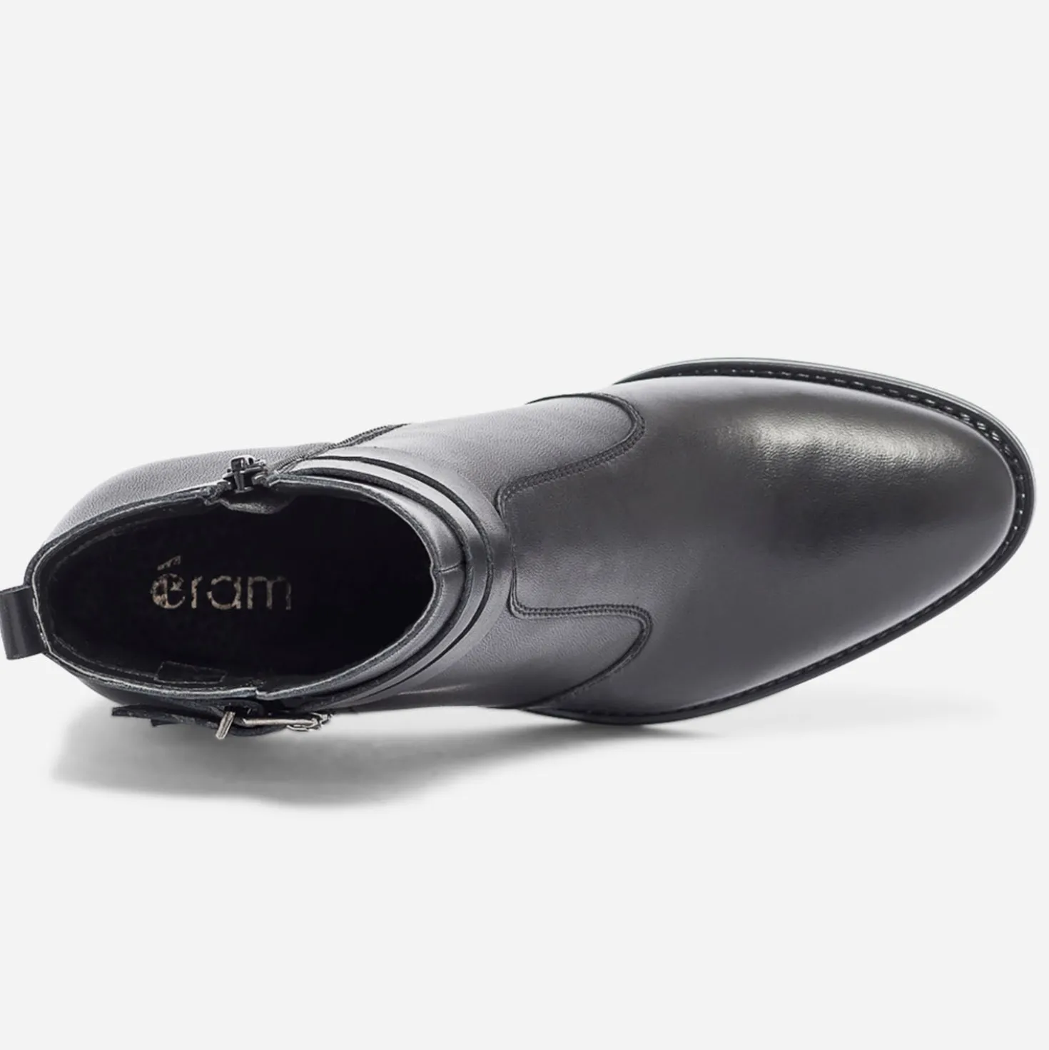 Boots noir en cuir éco-conçu