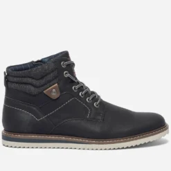 Boots noir à lacet