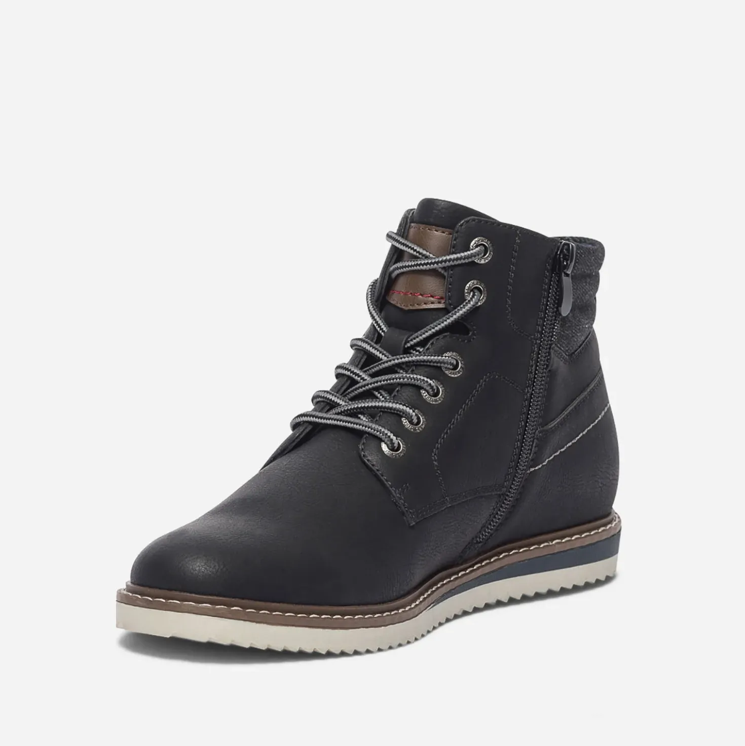 Boots noir à lacet
