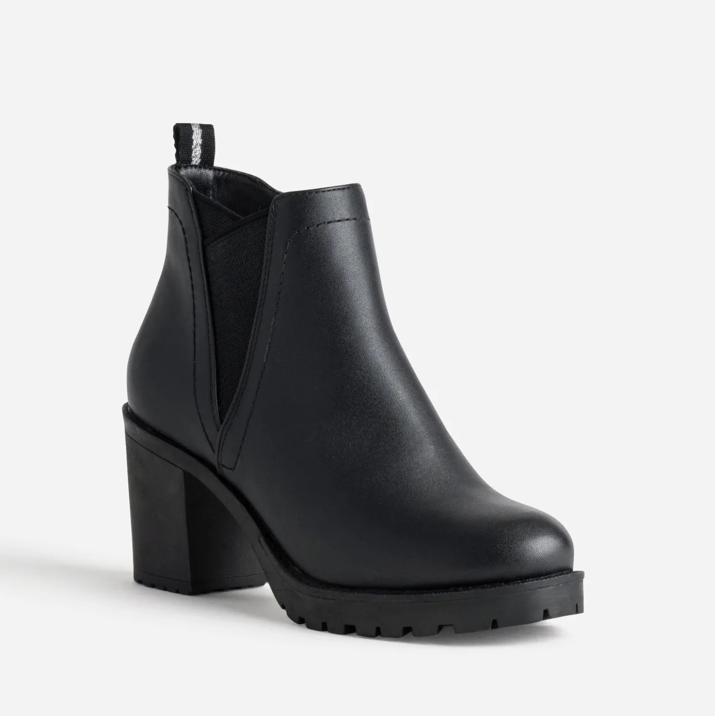 Boots noir semelle crantée