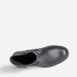 Boots noir zippé