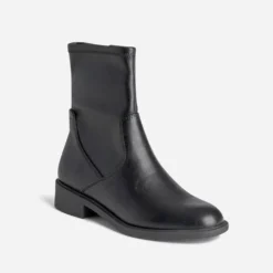 Boots noir zippé