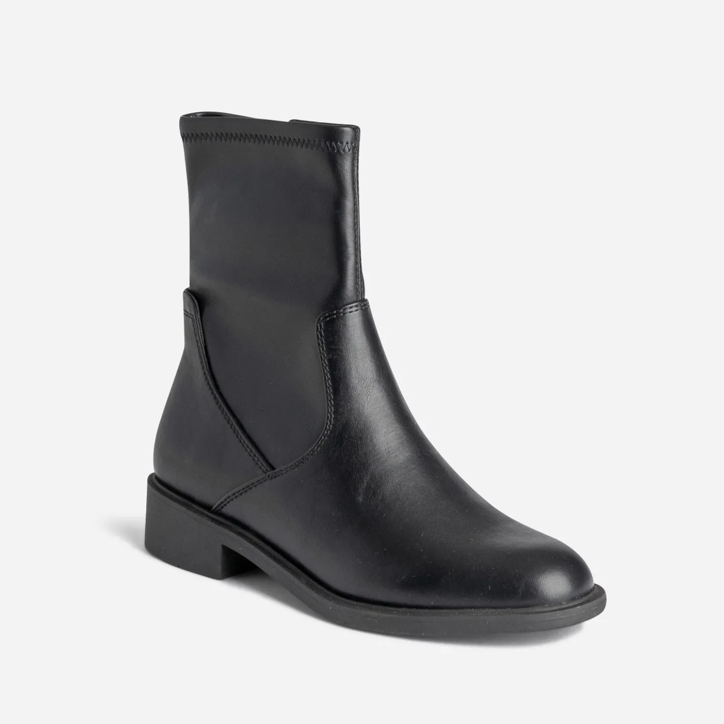 Boots noir zippé