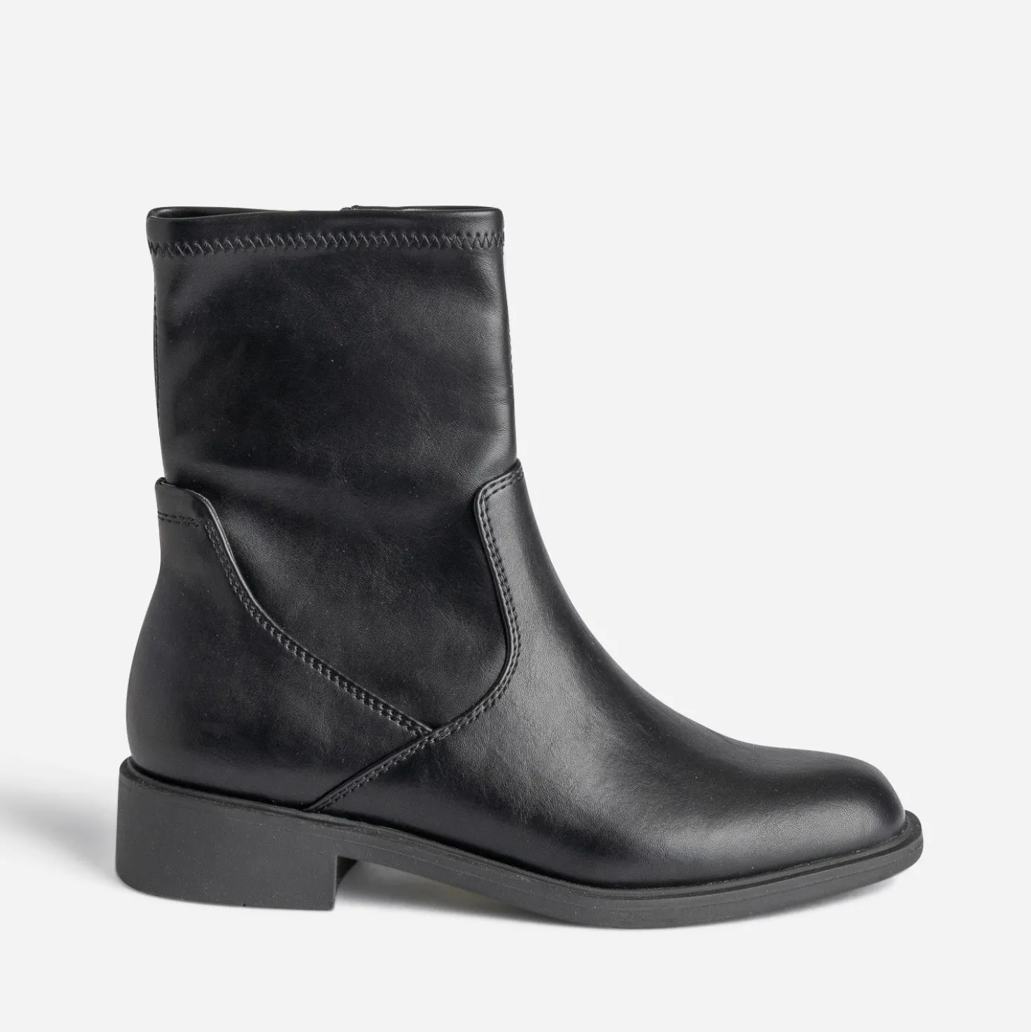 Boots noir zippé