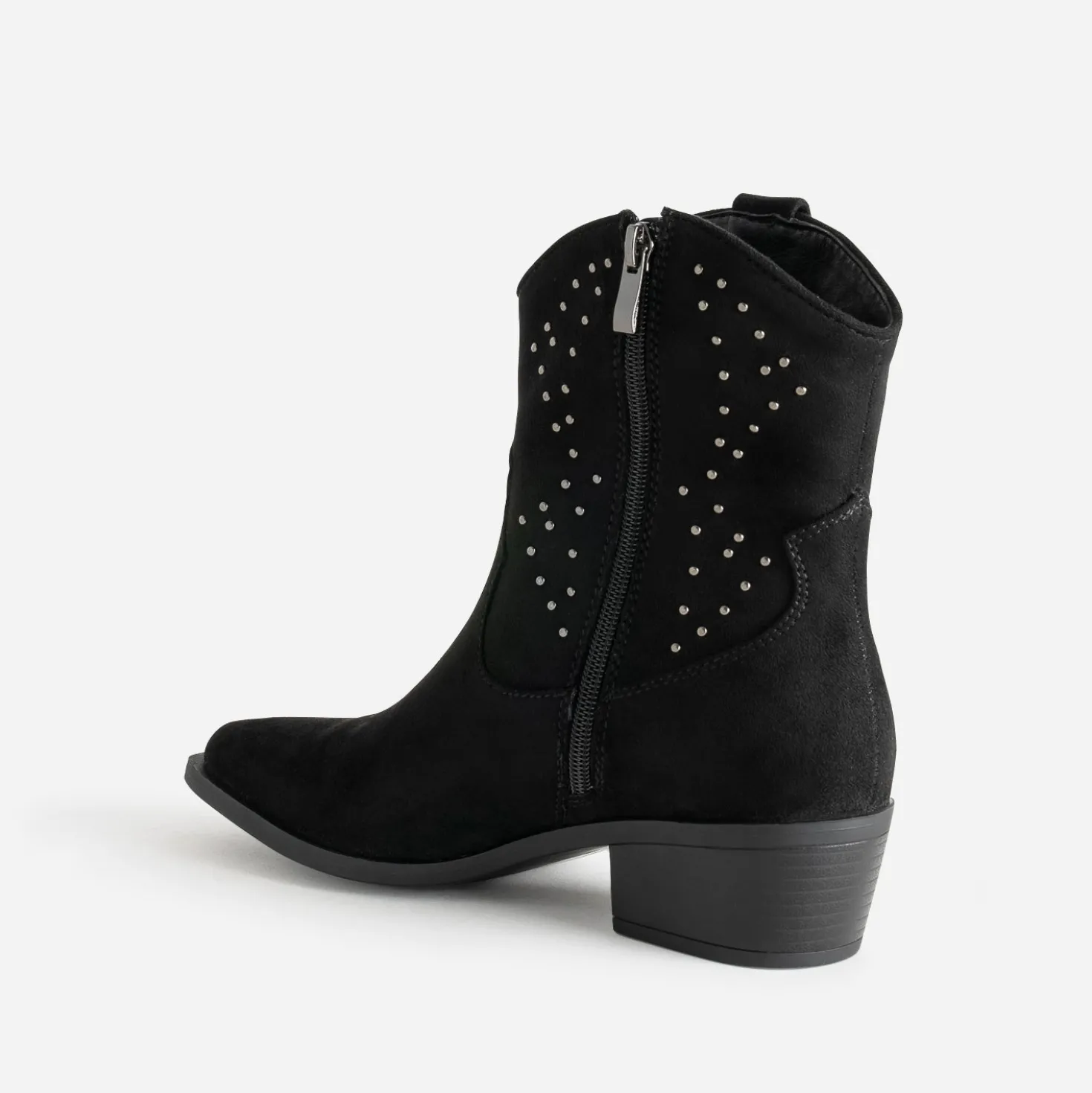 Boots santiag TEXTO noir suédé clouté