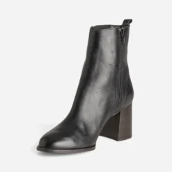 Boots à talon ERAM FLEX noir cuir
