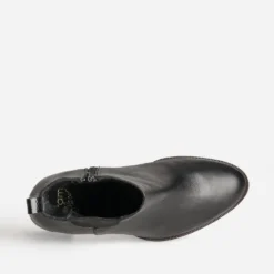 Boots à talon ERAM FLEX noir cuir