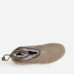 Boots TBS taupe cuir velours fourré