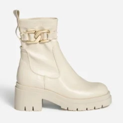 Boots TEXTO écru avec bride amovible