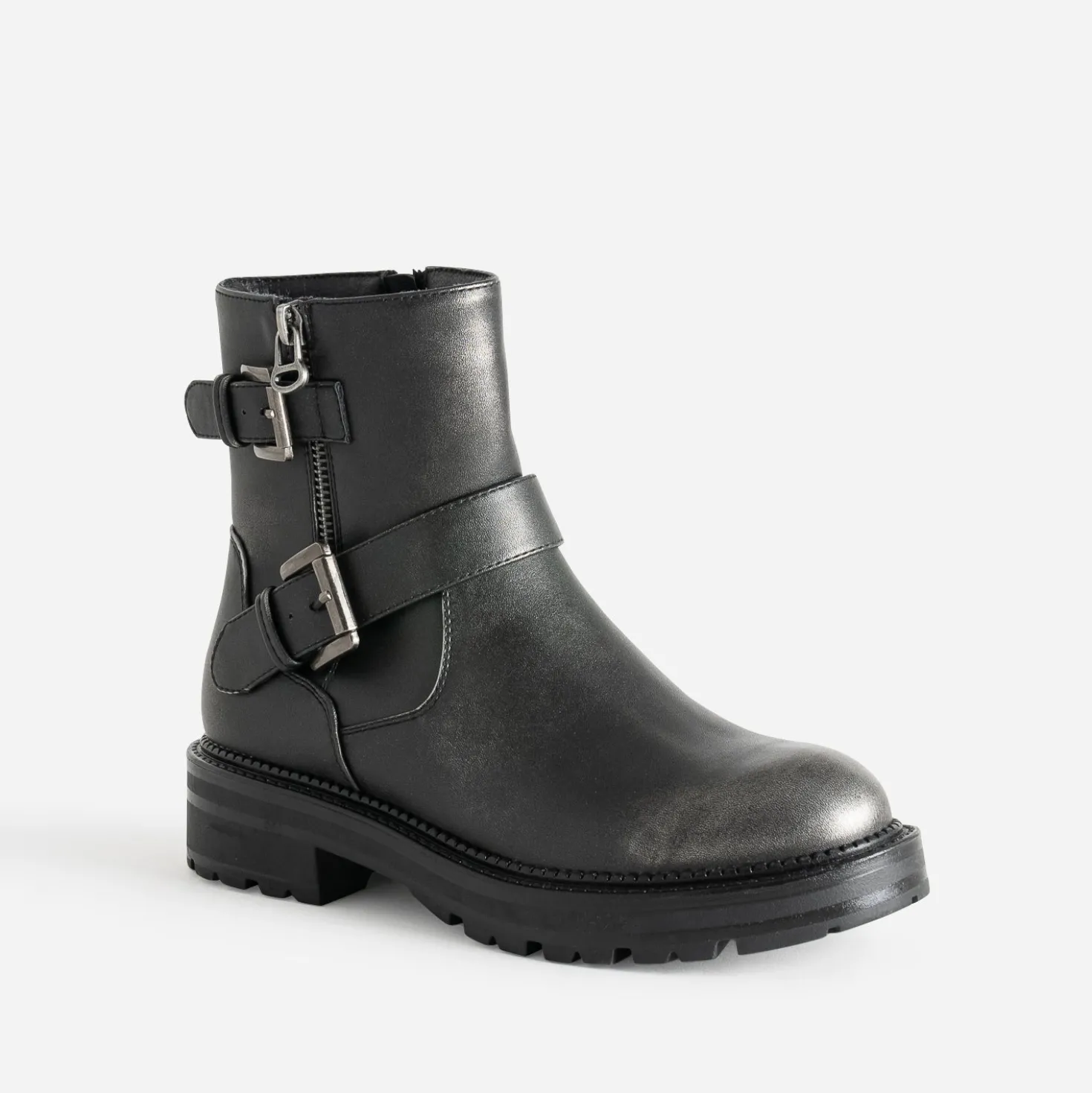 Boots TEXTO gris esprit motard
