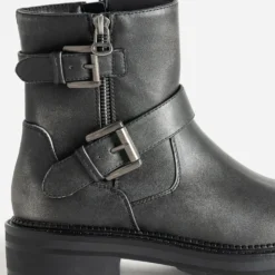 Boots TEXTO gris esprit motard