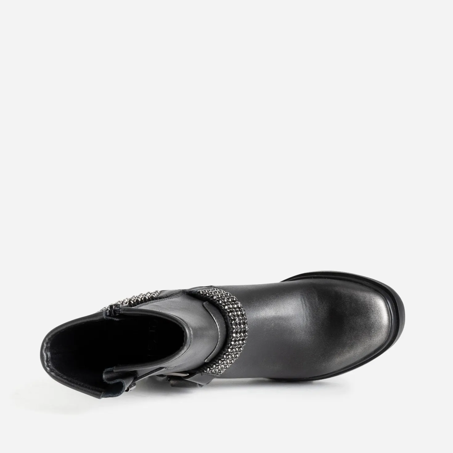 Boots TEXTO noir argenté esprit motard