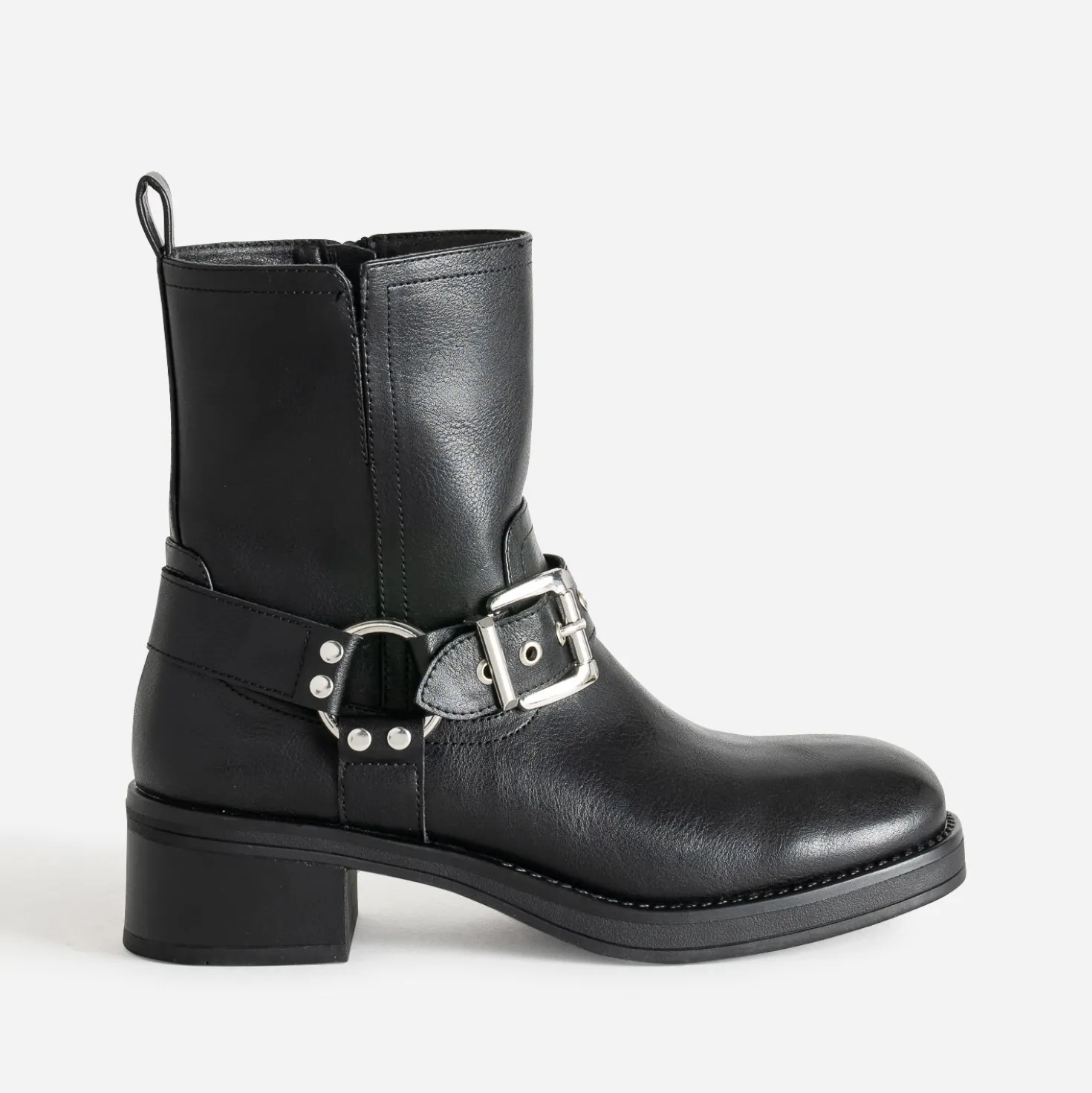 Boots TEXTO noir esprit motard