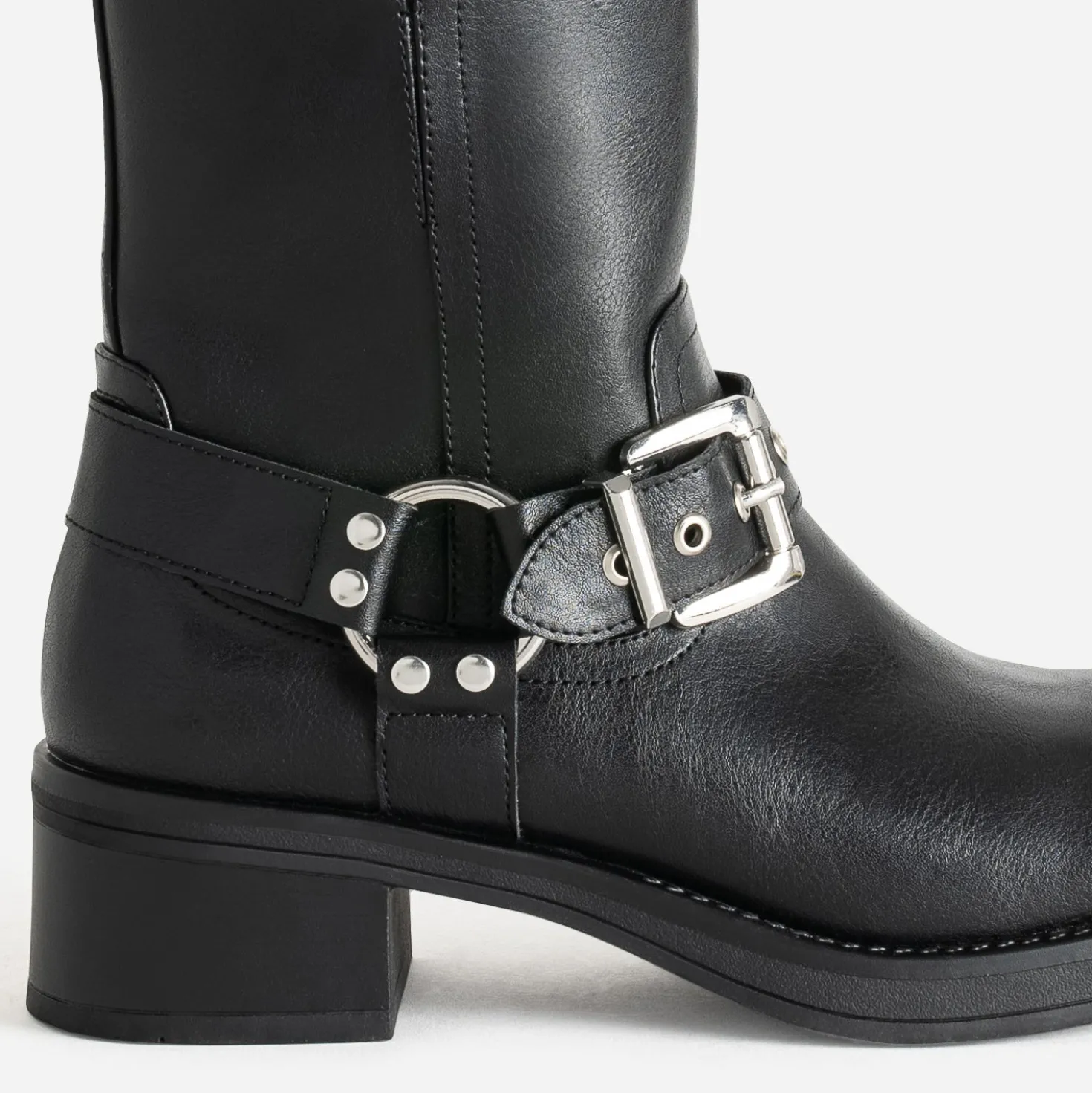 Boots TEXTO noir esprit motard
