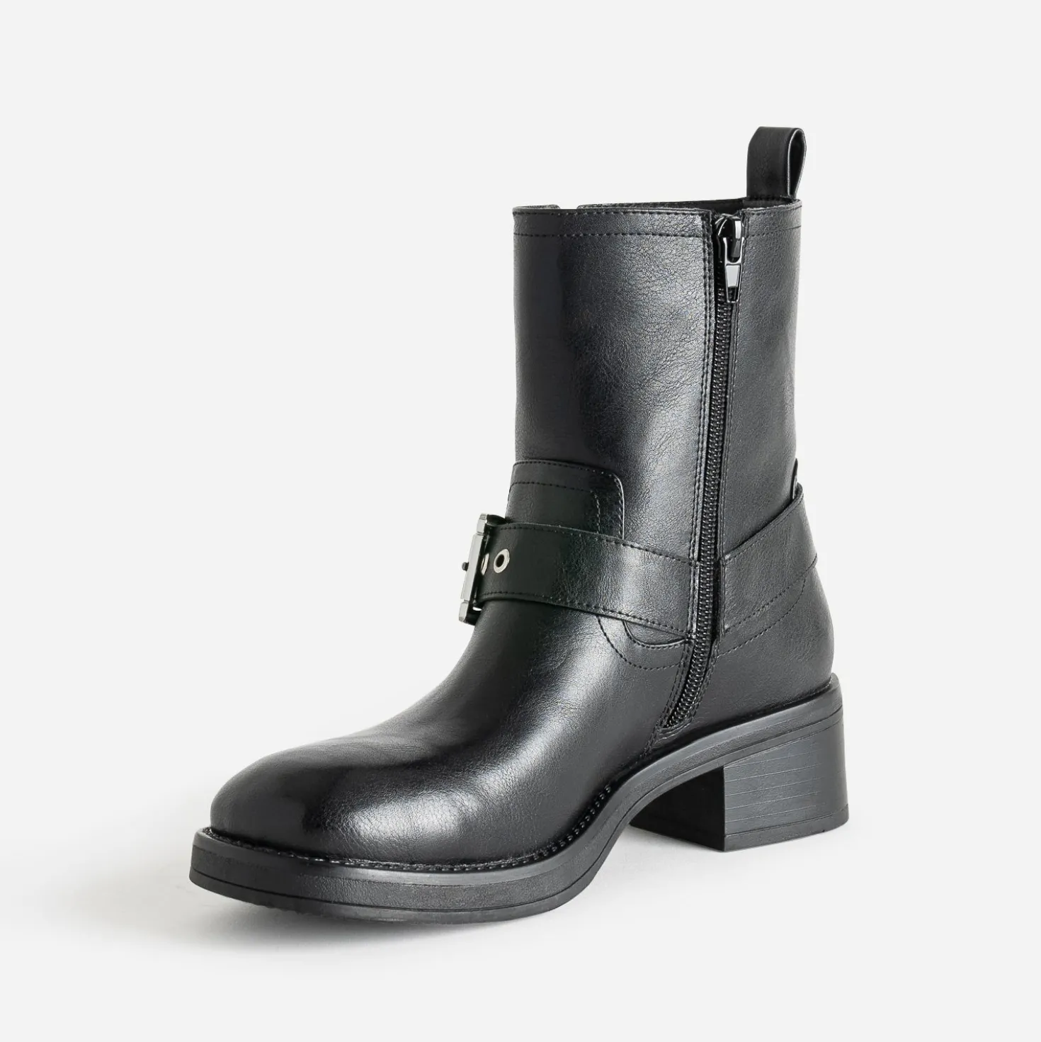 Boots TEXTO noir esprit motard