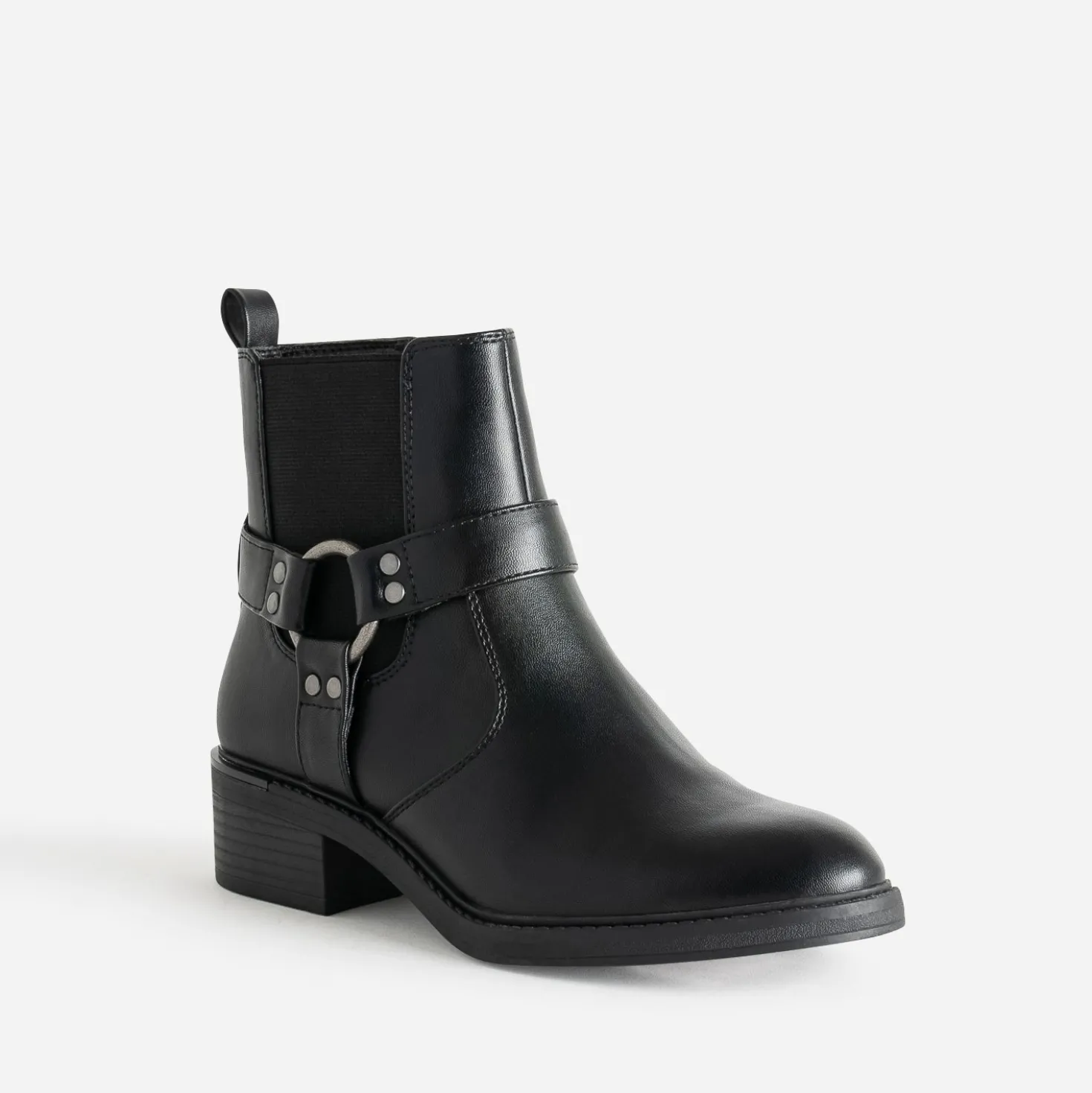 Boots TEXTO noir esprit motard