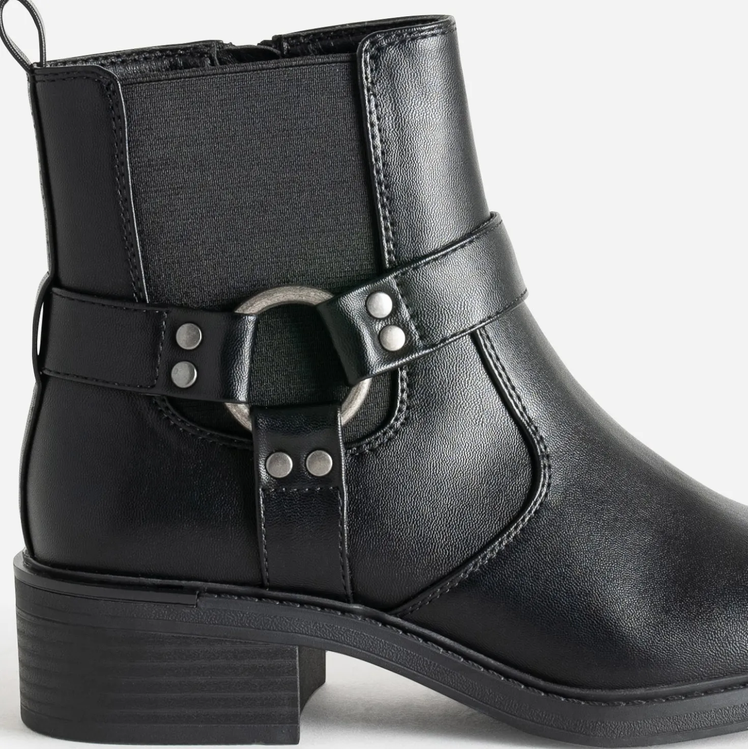 Boots TEXTO noir esprit motard