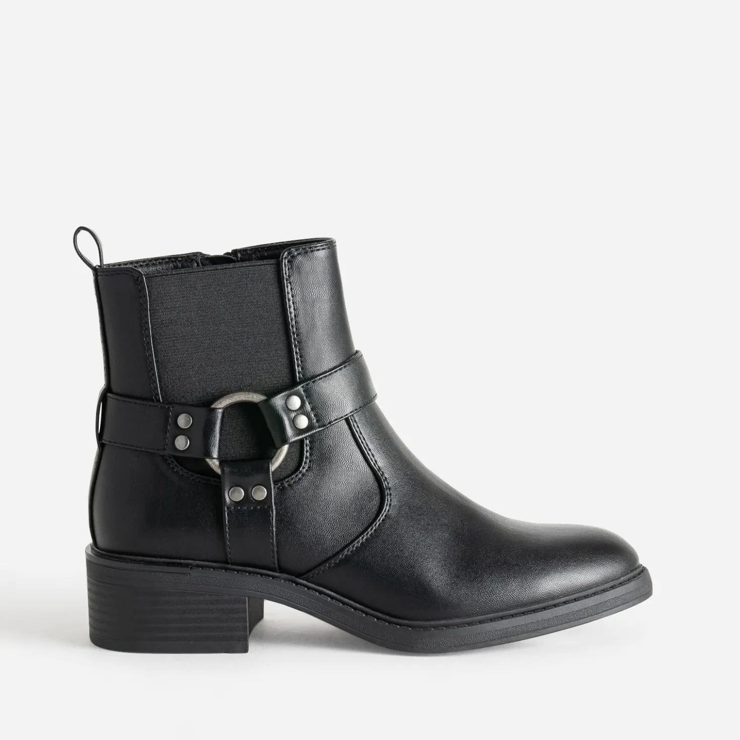 Boots TEXTO noir esprit motard