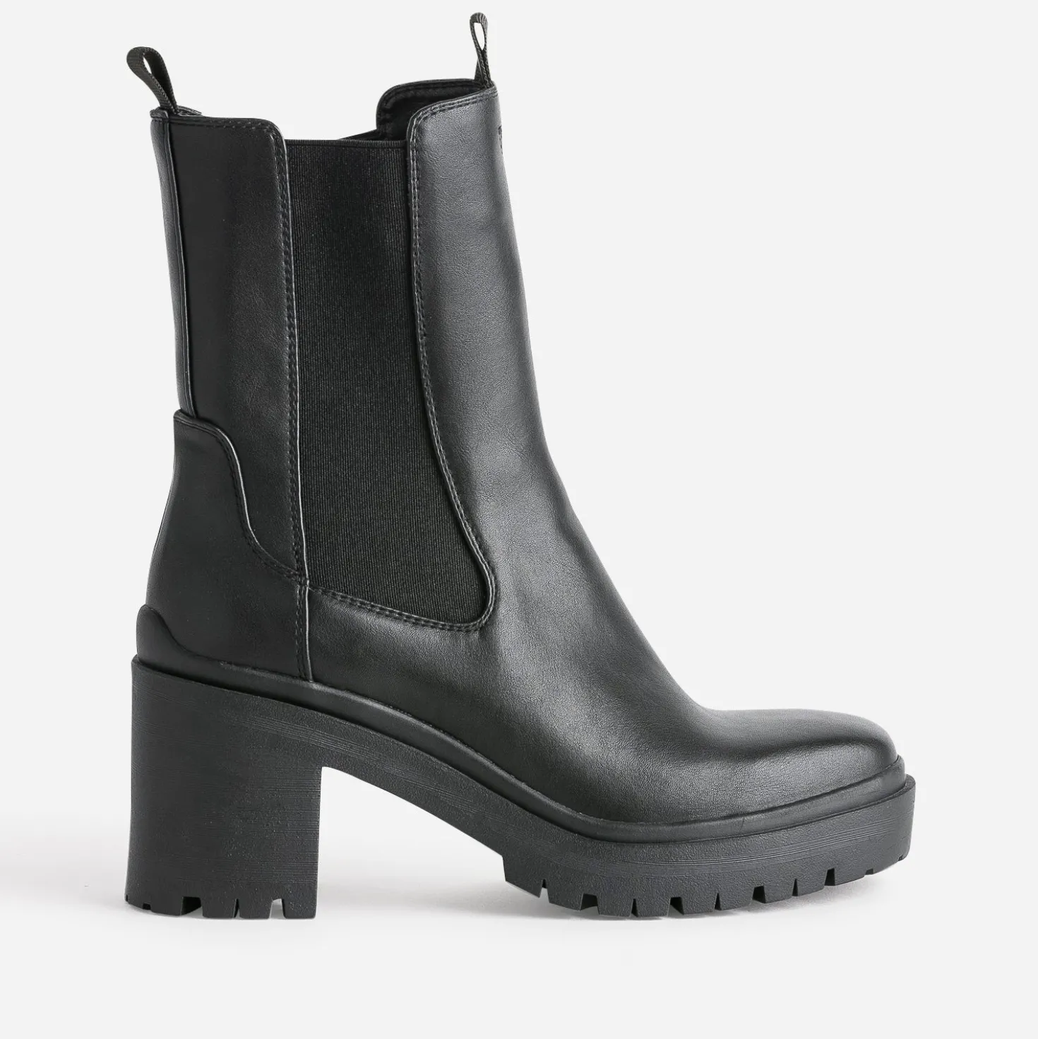 Boots TEXTO noir à semelle crantée