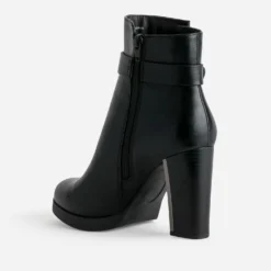 Boots TEXTO noir à talon haut