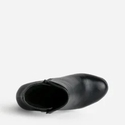 Boots TEXTO noir à talon haut