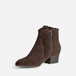 Boots Western ERAM FLEX marron cuir velours