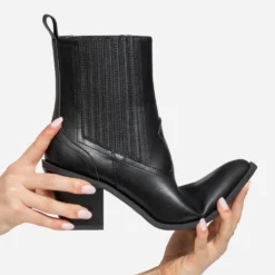 Boots Western TEXTO noir
