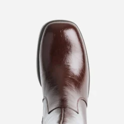 Botte bordeaux à plateforme