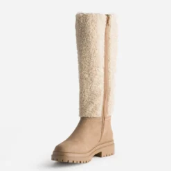 Botte camel bi-matière semelle crantée