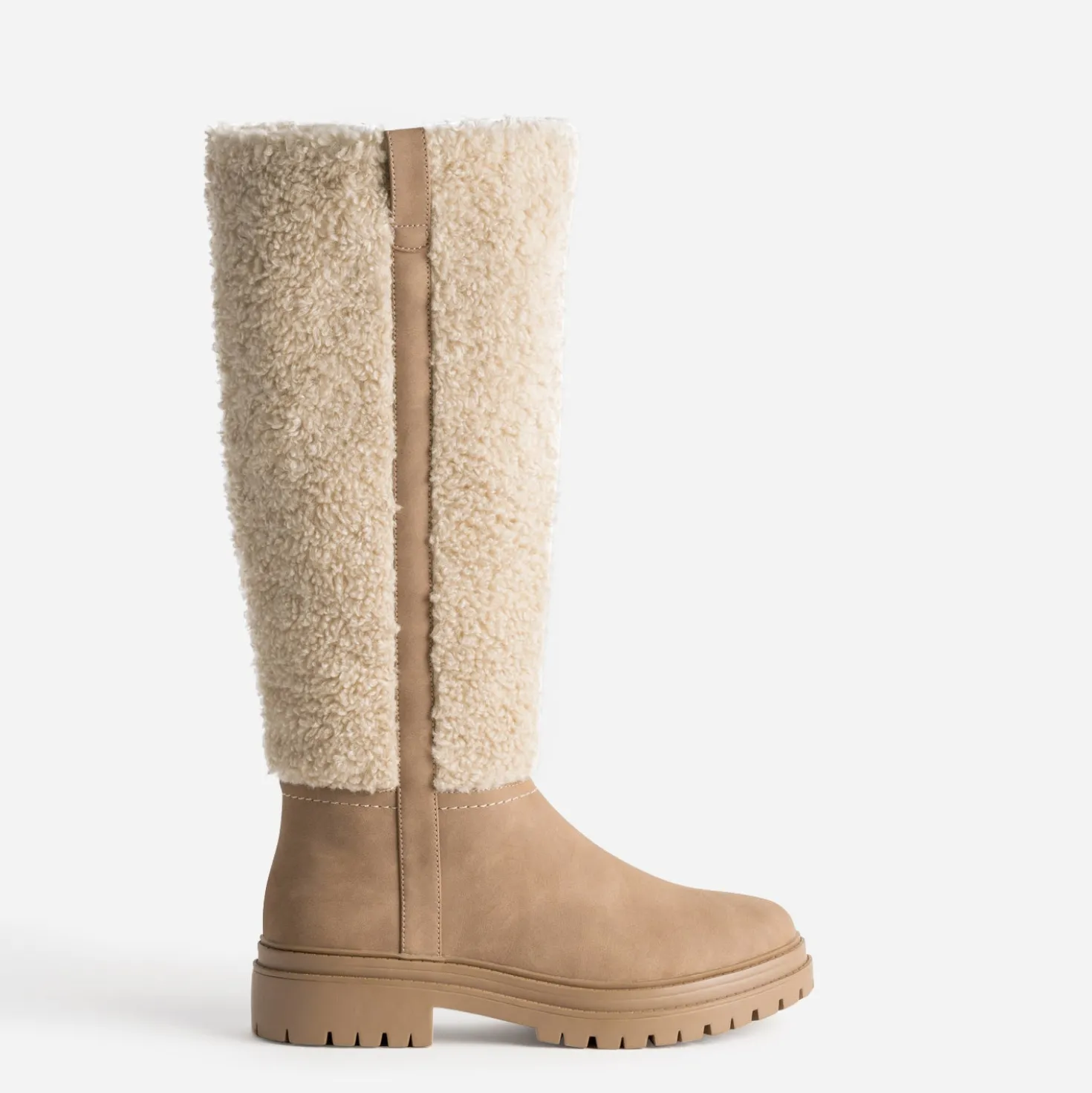 Botte camel bi-matière semelle crantée