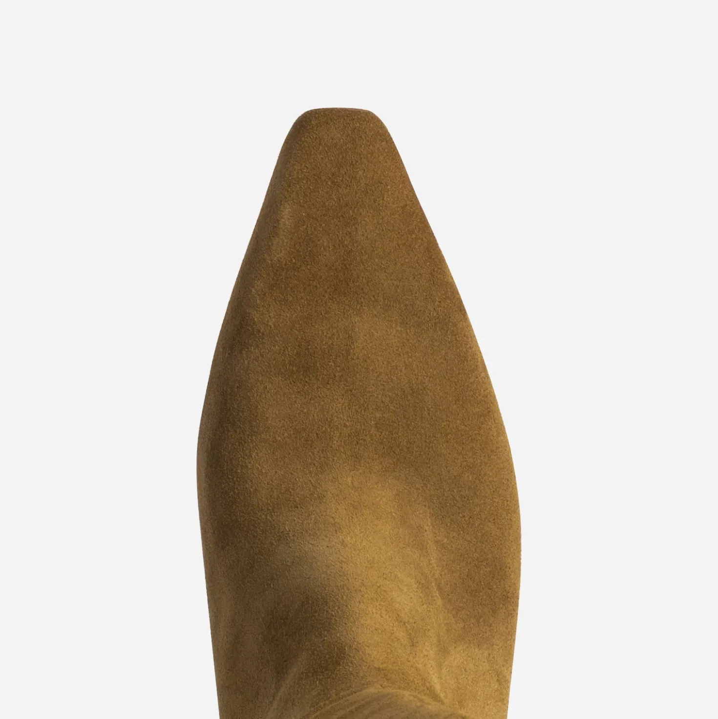 Botte camel cuir velours