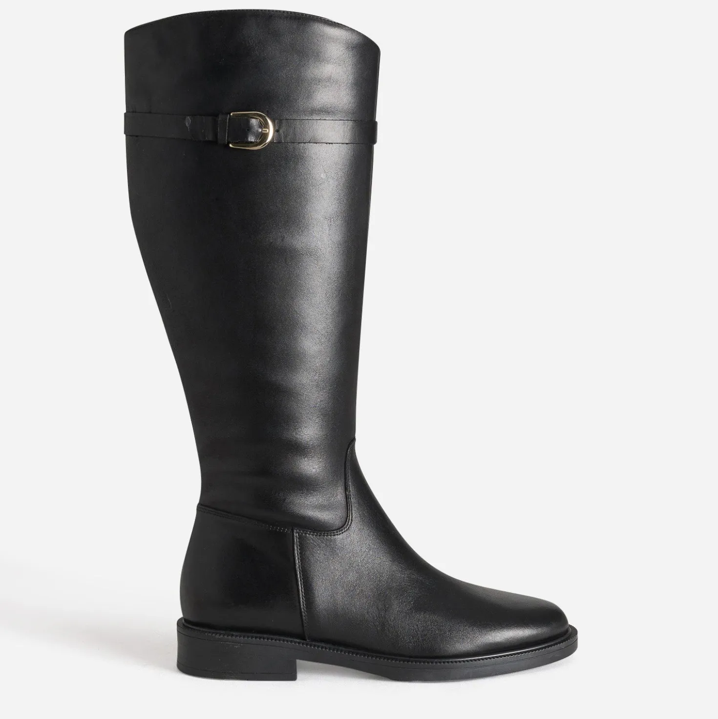 Botte cavalière noire cuir
